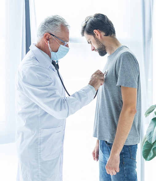 Doctor consulting a patient